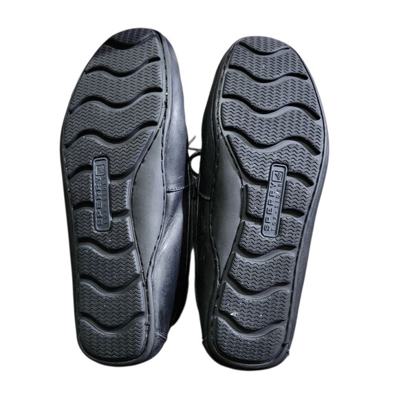 Sperry Top Sider Wave Driver 1-Eye Loafer Mocassin Black Leather Mens Size 11 - Picture 8 of 10